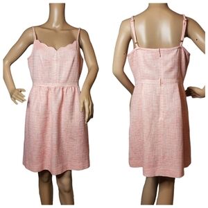 J. CREW coral spaghetti strap dress with pockets.  Women's size 10.